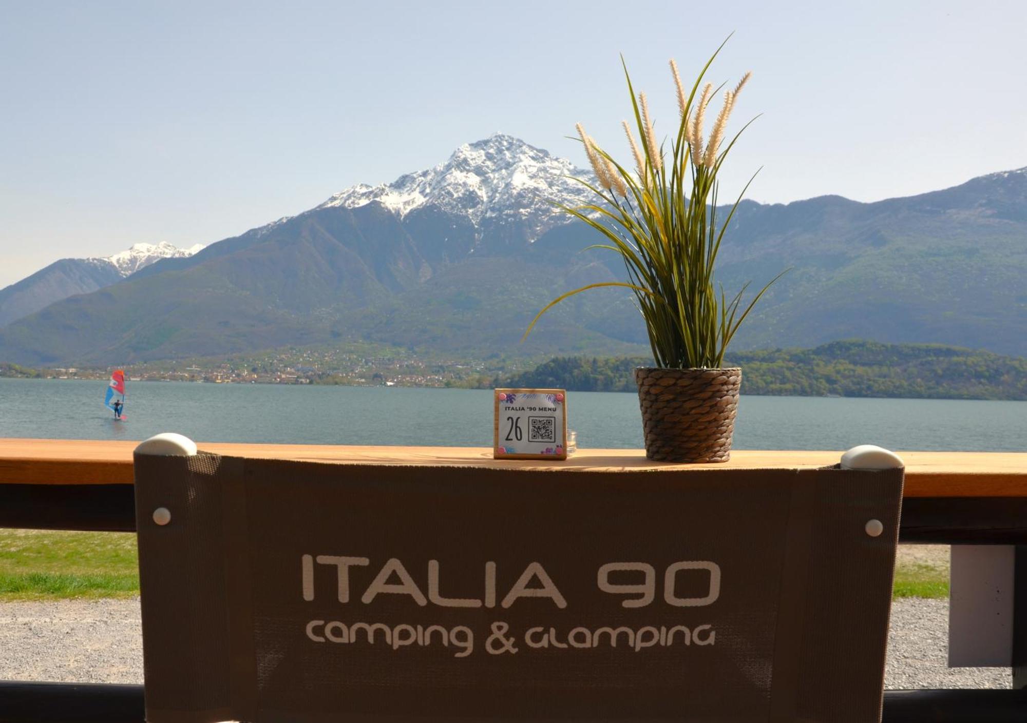 Camping Italia 90 Caravans Домазо Экстерьер фото